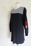 Red Pop Monochrome Sweater Shift Dress - MEDIUM/LARGE