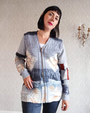 Rivers & Reeds Eco Print Long Cashmere Cardigan - Hand Dyed