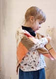 Mini Pink Tartan Upcycled Patchwork Poncho