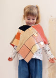 Mini Pink Tartan Upcycled Patchwork Poncho