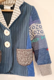 Mini Seaside Upcycled Sweater Blazer