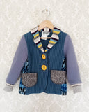 Mini Lemondrop Upcycled Sweater Blazer