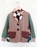 Mini Argyle Sparrow Upcycled Sweater Blazer