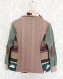Mini Argyle Sparrow Upcycled Sweater Blazer