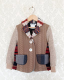 Mini Sandcastles Upcycled Sweater Blazer
