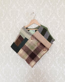 Mini Mossy Upcycled Patchwork Poncho