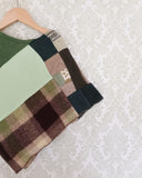 Mini Mossy Upcycled Patchwork Poncho