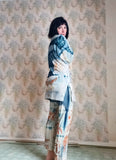 Botanically Printed Merino Pullover + Pants Loungewear Set