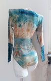 Blue Fire Eucalyptus Botanical Print MERINO Bodysuit - SMALL/MEDIUM