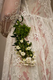 Vintage Cotton Lace Maxi Dress + Silk Slip Botanical Bohemia