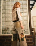 Olive Green Patchwork Panoma Pants ONE-SIZE-FITS-MOST