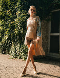 Crushed Velvet Maxi Kimono