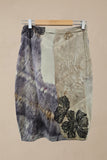 Black Mint EcoPrint Stretch Cashmere Knit Skirt