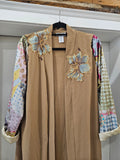 Crushed Velvet Maxi Kimono