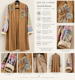 Crushed Velvet Maxi Kimono