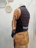 Uptown Vest - Teal, Navy & Purple Tweed Small / Medium