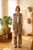 Olive Green Patchwork Panoma Pants ONE-SIZE-FITS-MOST