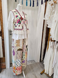 Multi- Floral Stitched Patchwork Panoma Pants  ONE-SIZE-FITS-MOST