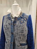 One-of-a-Kind Tweed & Denim Statement Jacket