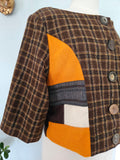 Tweed Patchwork Sweater Jacket Solstice Slumber - REVERSIBLE
