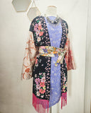 Wildflowers Silk Botanical Print Upcycled Kimono 🌸🌸🌸