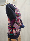 Norwegian Purple Black Knit Pullover