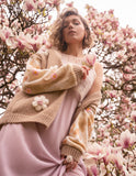 Botanical Upcycled Oversized Cardigan MEDIUM-LARGE