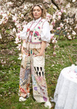 Multi- Floral Stitched Patchwork Panoma Pants  ONE-SIZE-FITS-MOST