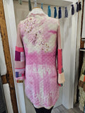 Pink Purple Glam Embellished Super Long Knit Cardigan
