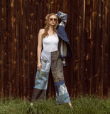 Patchwork Panoma Prance Pants (Upcycled Denim) ONE-SIZE-FITS-MOST