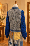 One-of-a-Kind Tweed & Denim Statement Jacket
