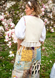 Multi- Floral Stitched Patchwork Panoma Pants  ONE-SIZE-FITS-MOST