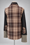 Men's Asymmetric Zip Jacket - Earthy Tartan