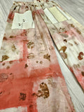 Shibori + Botanical Print Panoma Pants (Dark Pink)