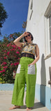 Apple Green BASIC Panoma Pants  ONE-SIZE-FITS-MOST