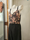 Harem Romper Floral & Black Combo Medium-Large