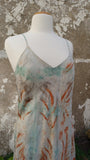 Vintage Cotton Lace Maxi Dress + Silk Slip Botanical Bohemia