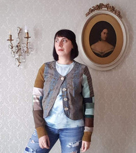 Folk & Flora Sweater Jacket - MEDIUM