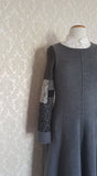 Monochrome Maxi Sweater Dress - MEDIUM