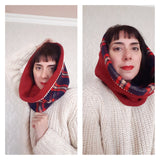 Hooded Cowl Scarf REVERSIBLE - Many Color Options