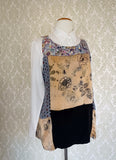 Eco Print Patchwork Canopy Tank - Champagne