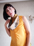 Loop Scarf Upcycled Eco Printed - Golden