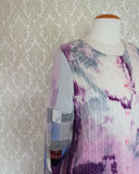 Lilac Cosmos Tie Dyed Cardigan - SMALL/MEDIUM