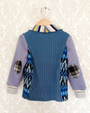 Mini Lemondrop Upcycled Sweater Blazer
