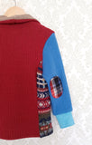 Mini Candy Apple Upcycled Sweater Blazer